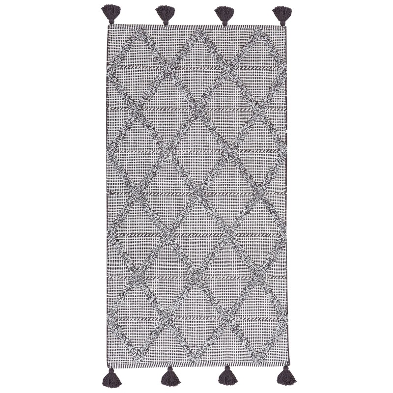 Dywan bawełniany 80 x 150 cm brązowy TUZLA