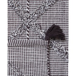 Dywan bawełniany 80 x 150 cm brązowy TUZLA