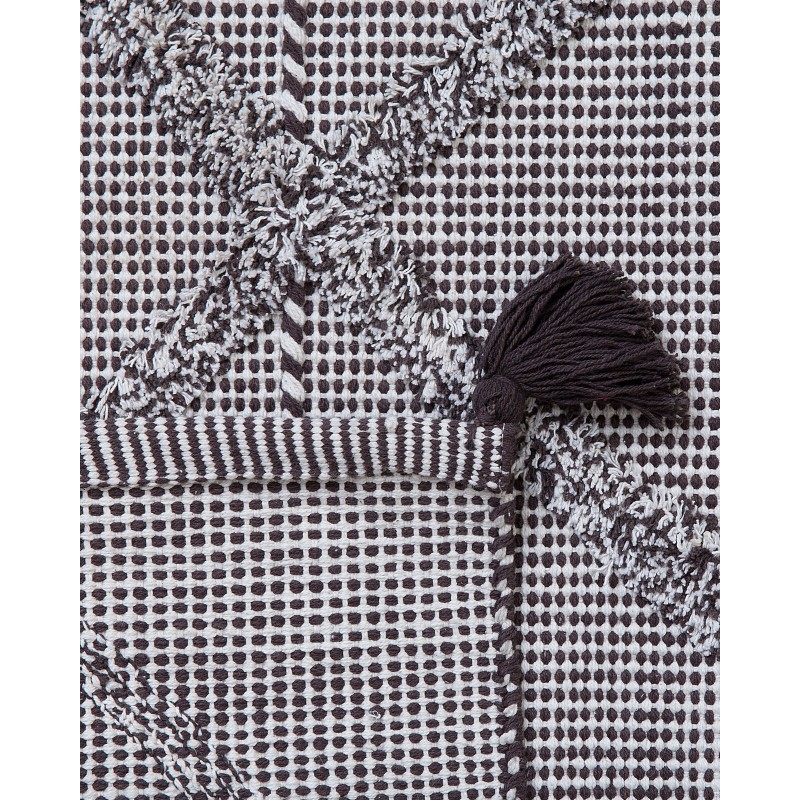 Dywan bawełniany 80 x 150 cm brązowy TUZLA