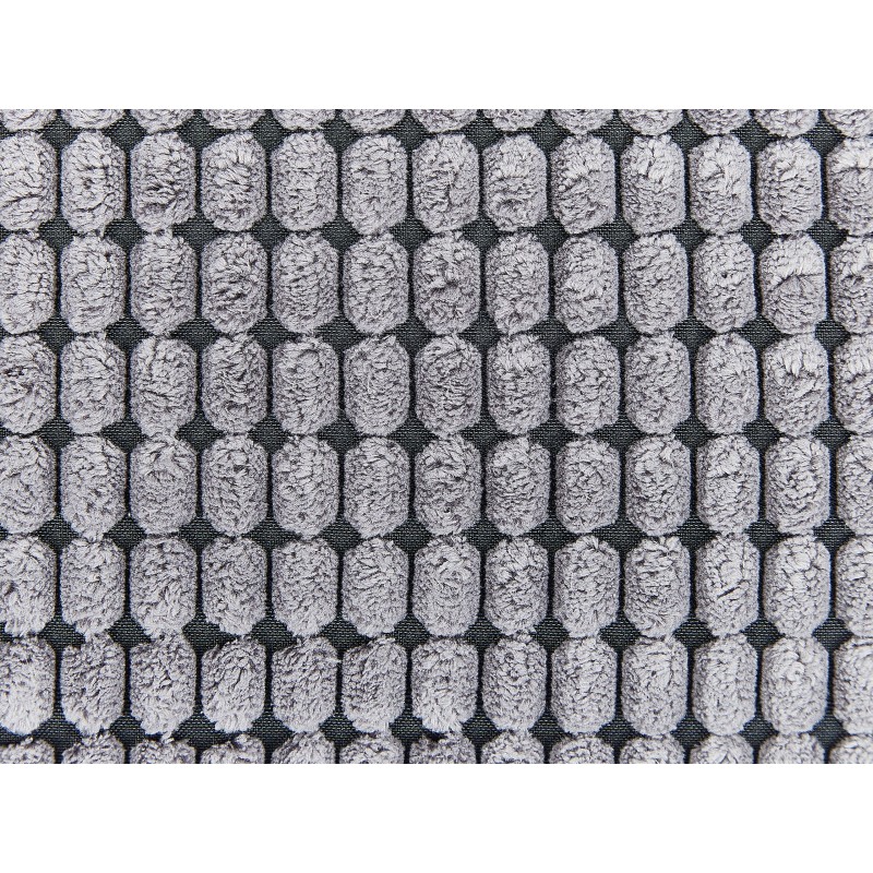 Zestaw 2 poduszek dekoracyjnych ASPIDISTRA Welur 45 x 45 cm Szary Wzór geometryczny