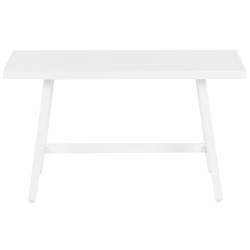 Stół ogrodowy FRATTE 120 cm 64 cm Metal Biały