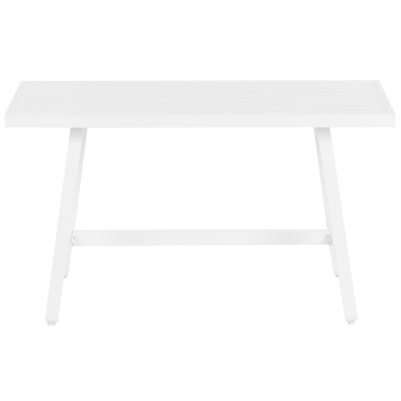 Stół ogrodowy FRATTE 120 cm 64 cm Metal Biały