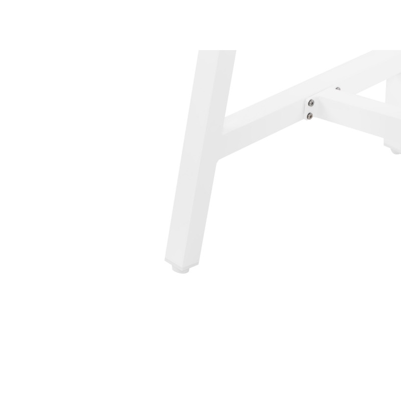 Stół ogrodowy FRATTE 120 cm 64 cm Metal Biały