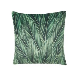 Zestaw 2 poduszek dekoracyjnych DIASCIA Welur 45 x 45 cm Zielony Wzór roślinny