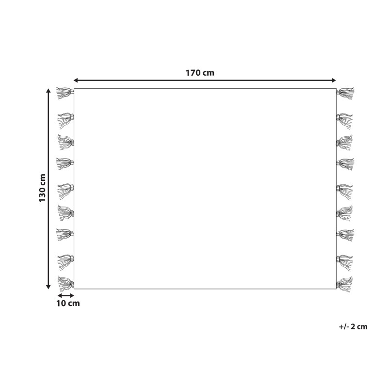 Koc THUMKI 130 x 170 cm Beżowy