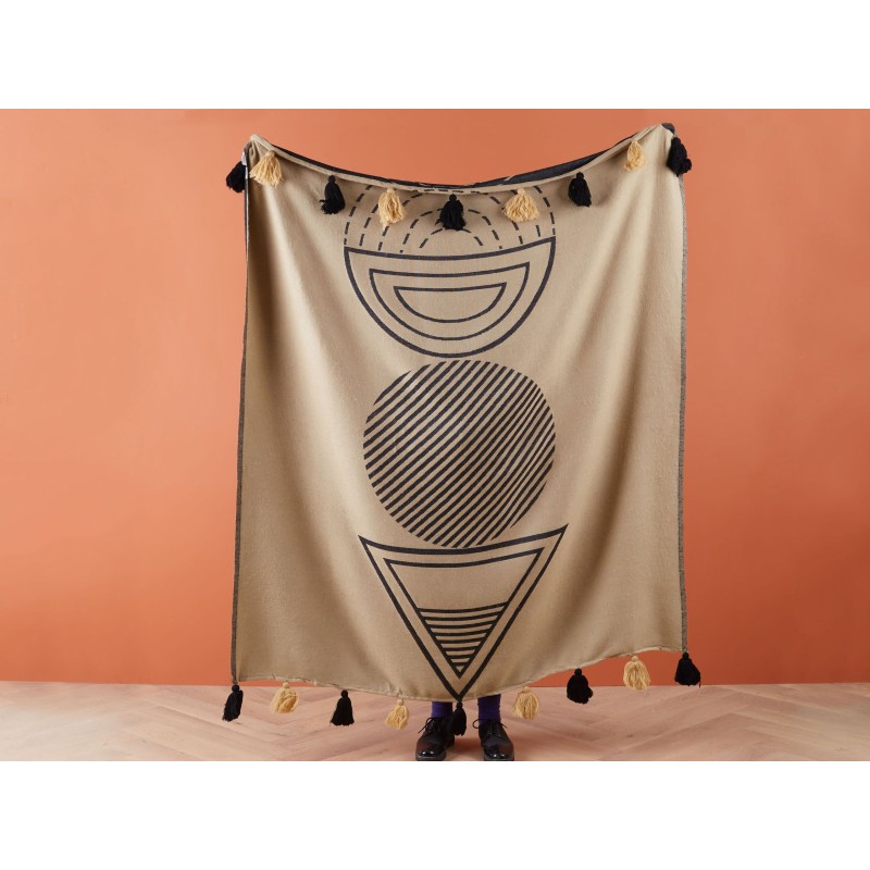 Koc THUMKI 130 x 170 cm Beżowy