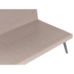 Sofa ogrodowa 3-osobowa prawostronna beżowa LORETELLO