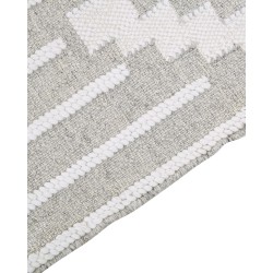 Dywan zewnętrzny 140 x 200 cm szaro-biały TABIAT