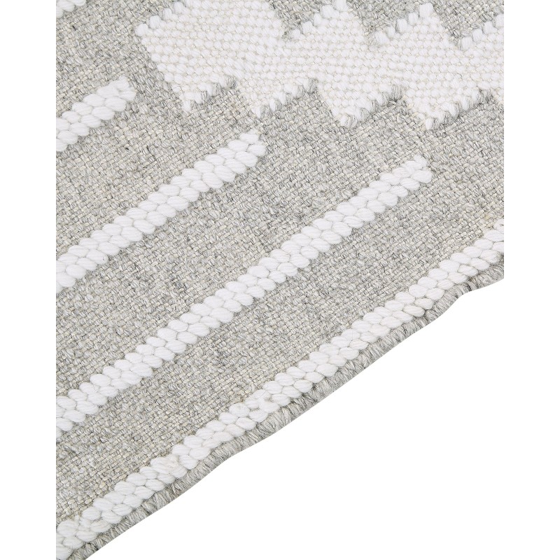Dywan zewnętrzny 140 x 200 cm szaro-biały TABIAT