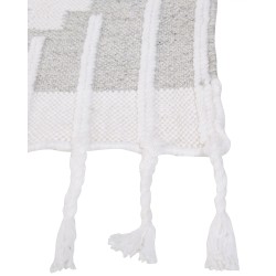 Dywan zewnętrzny 140 x 200 cm szaro-biały TABIAT