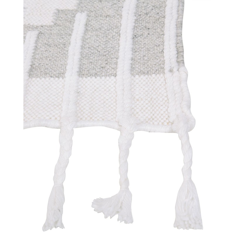 Dywan zewnętrzny 140 x 200 cm szaro-biały TABIAT