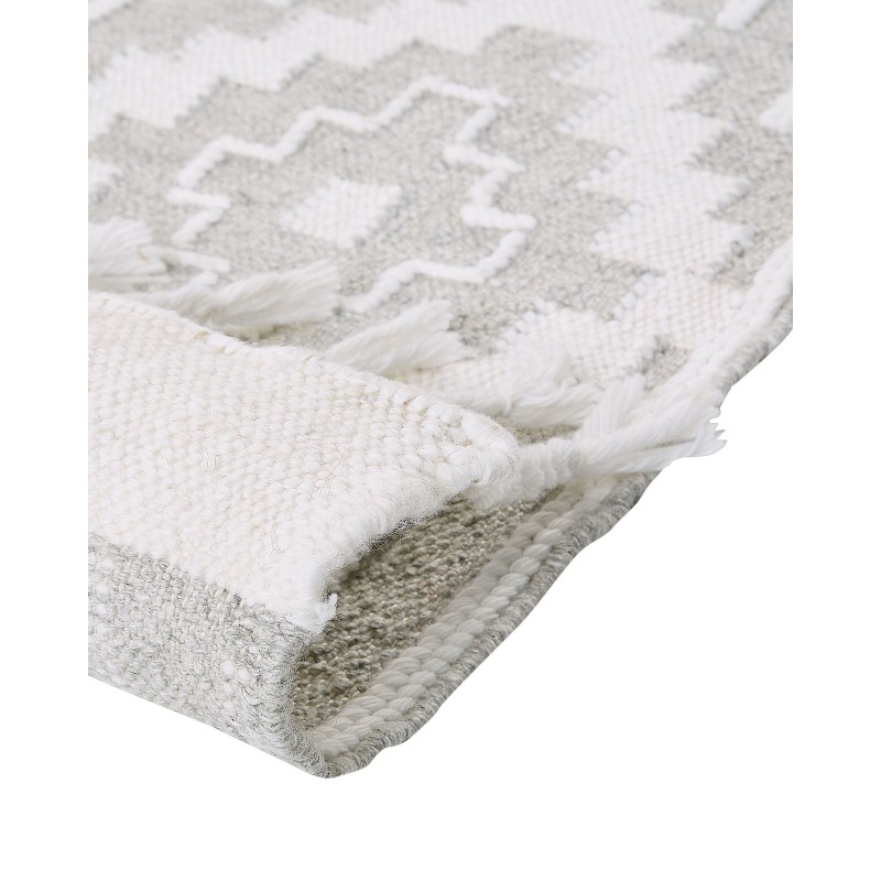 Dywan zewnętrzny 140 x 200 cm szaro-biały TABIAT