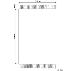 Dywan z juty 140 x 200 cm wielokolorowy TERKOS