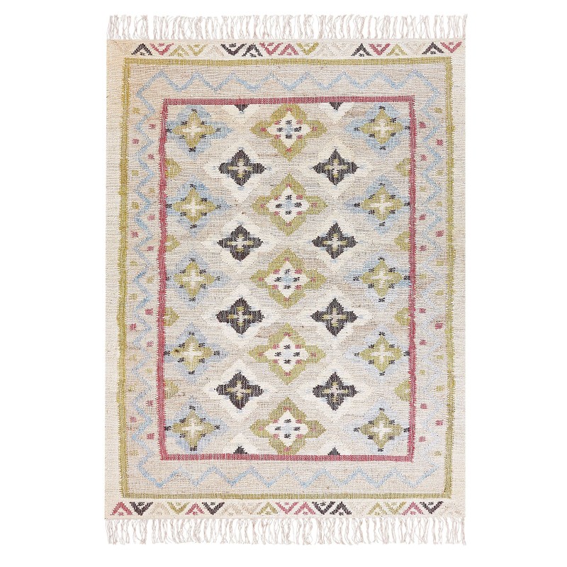 Dywan z juty 140 x 200 cm wielokolorowy TERKOS