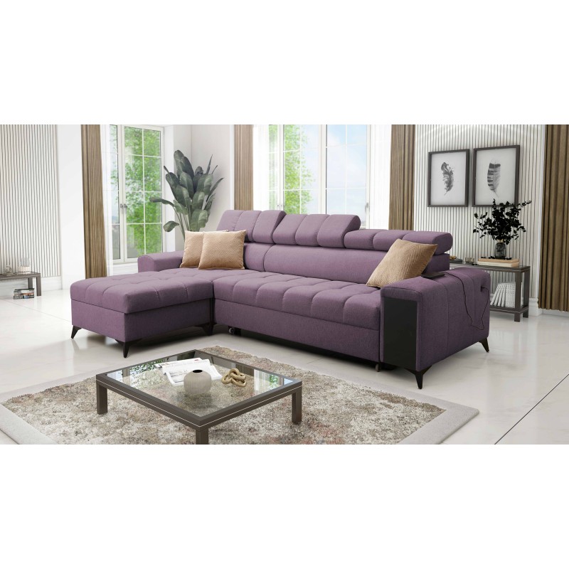 Venna I maxi corner sofa with sleeping function and USB port - Plush, Avra 9