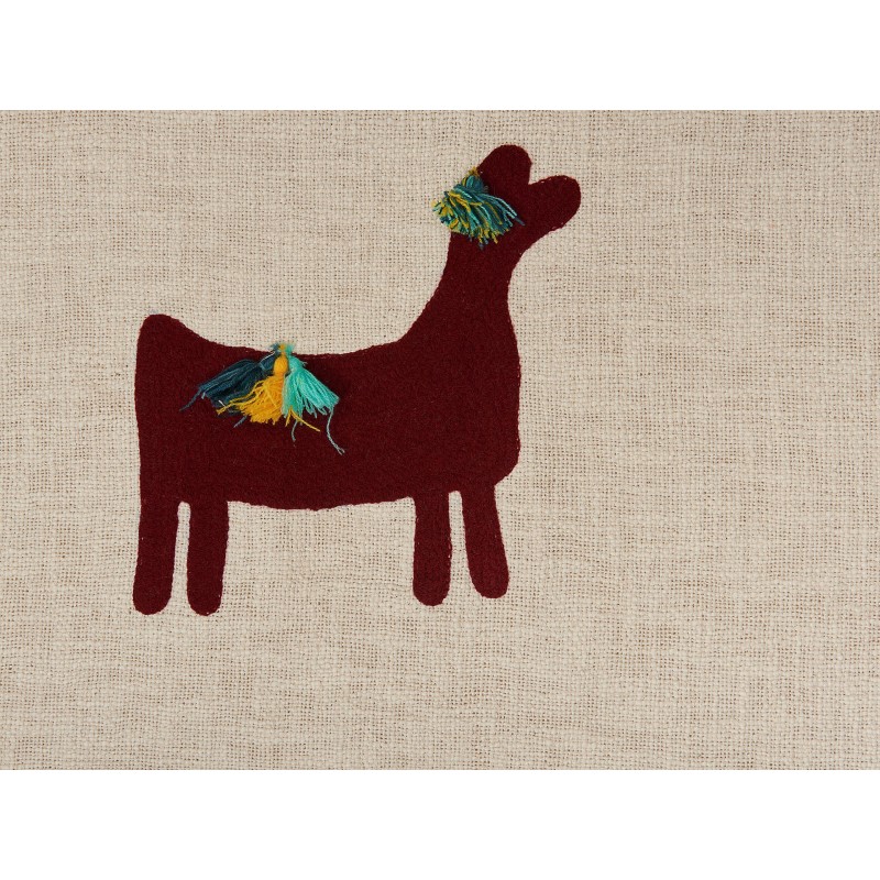 Koc DEOGHAR Bawełna 130 x 180 cm Beżowy