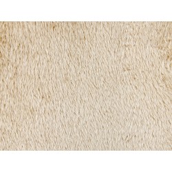 Poduszka dekoracyjna PILEA Sztuczne futro 45 x 45 cm Beżowy Jednolity