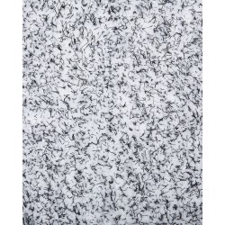 Dywan shaggy okrągły ⌀ 140 cm szary melanż DEMRE