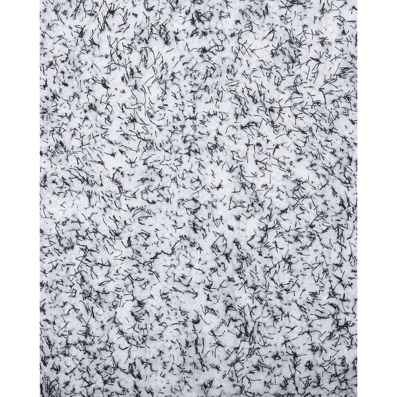 Dywan shaggy okrągły ⌀ 140 cm szary melanż DEMRE