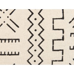 Poduszka dekoracyjna MYRICA Bawełna 45 x 45 cm Biały Wzór geometryczny