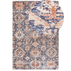 Dywan bawełniany 200 x 300 cm niebiesko-czerwony KURIN