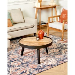 Dywan bawełniany 200 x 300 cm niebiesko-czerwony KURIN