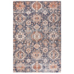 Dywan bawełniany 200 x 300 cm niebiesko-czerwony KURIN