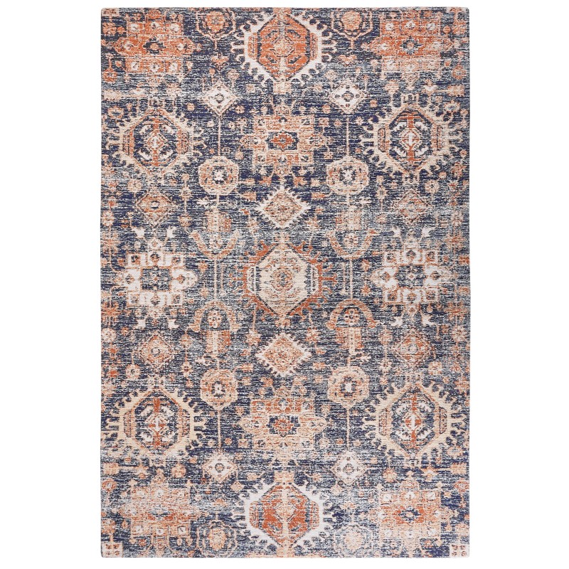 Dywan bawełniany 200 x 300 cm niebiesko-czerwony KURIN