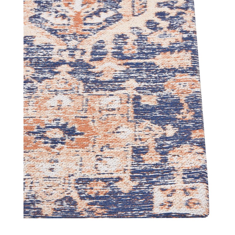 Dywan bawełniany 200 x 300 cm niebiesko-czerwony KURIN