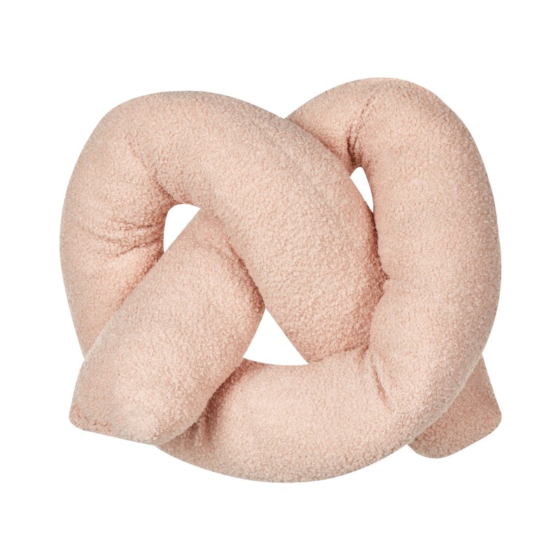 Zestaw 2 poduszek dekoracyjnych GLADIOLUS Boucle 172 x 14 cm Różowy Jednolity