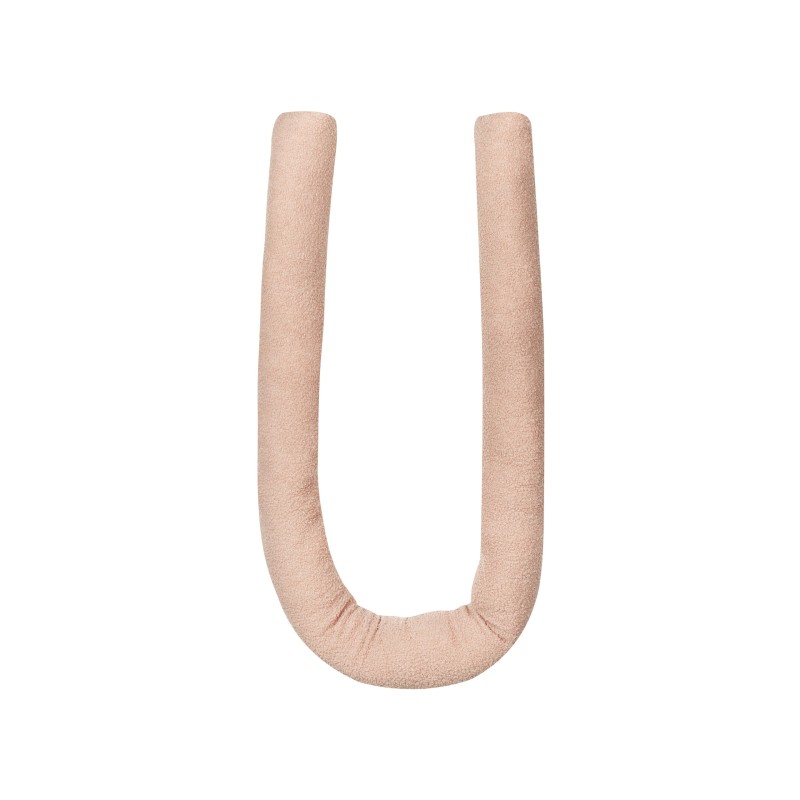 Zestaw 2 poduszek dekoracyjnych GLADIOLUS Boucle 172 x 14 cm Różowy Jednolity