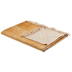 Koc FIROZABAD Bawełna 130 x 180 cm Pomarańczowy