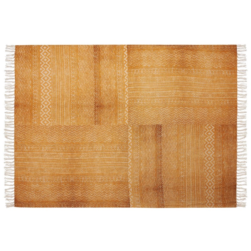 Koc FIROZABAD Bawełna 130 x 180 cm Pomarańczowy