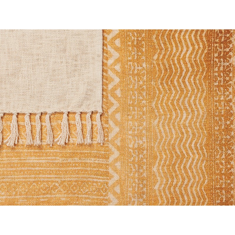 Koc FIROZABAD Bawełna 130 x 180 cm Pomarańczowy