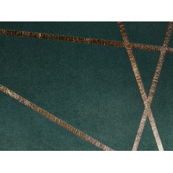 Zestaw 2 poduszek dekoracyjnych PINUS Welur 45 x 45 cm Ciemnozielony Wzór geometryczny