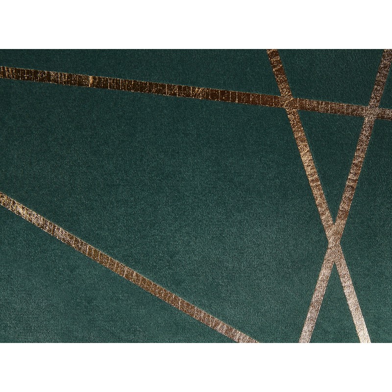 Zestaw 2 poduszek dekoracyjnych PINUS Welur 45 x 45 cm Ciemnozielony Wzór geometryczny