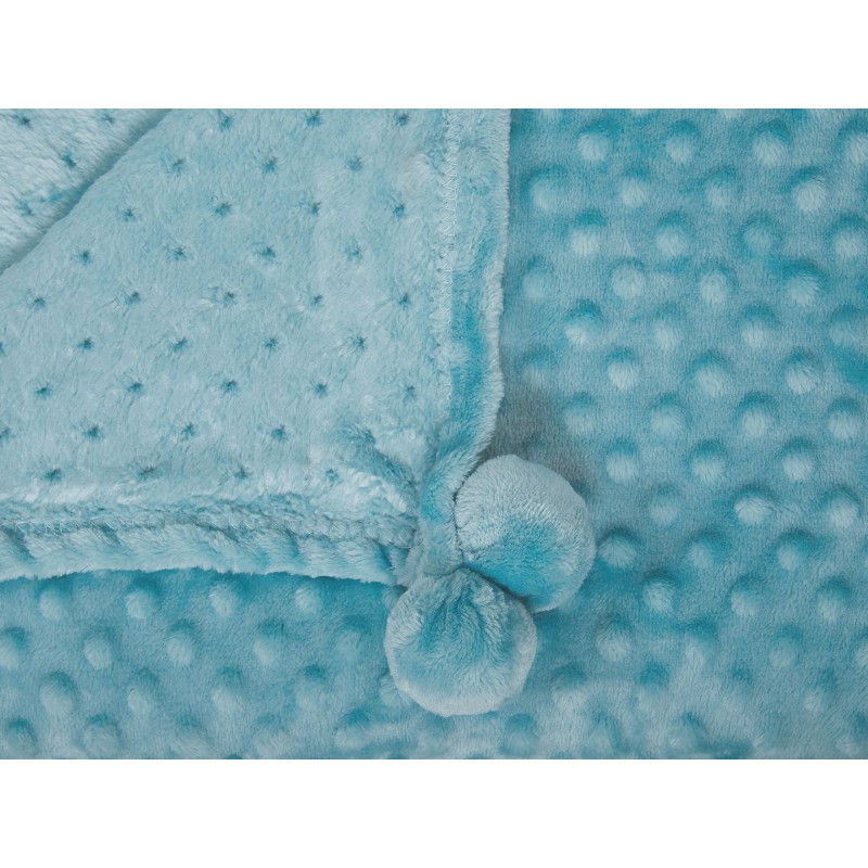 Koc SAMUR 200 x 220 cm Błękitny