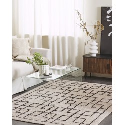 Dywan bawełniany 140 x 200 cm beżowy TURHAL