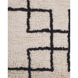 Dywan bawełniany 140 x 200 cm beżowy TURHAL