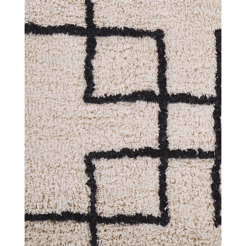 Dywan bawełniany 140 x 200 cm beżowy TURHAL