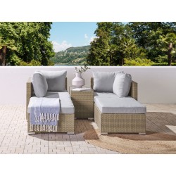 Komplet poszewek na poduchy ogrodowe NOTO Szary