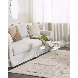 Dywan bawełniany 140 x 200 cm beżowy DIYADIN