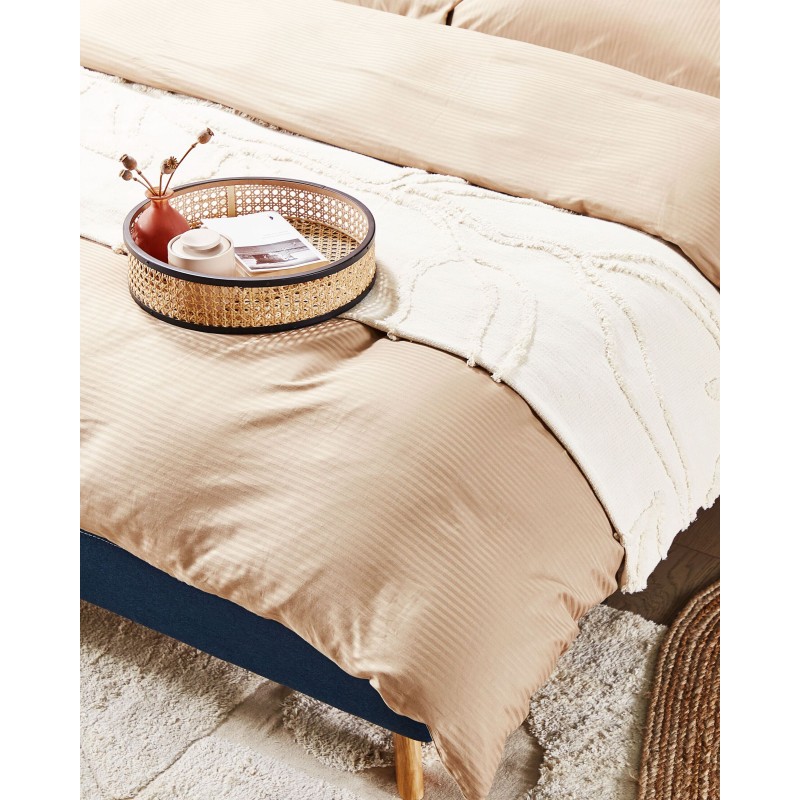 Dywan bawełniany 140 x 200 cm beżowy DIYADIN