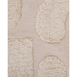 Dywan bawełniany 140 x 200 cm beżowy DIYADIN