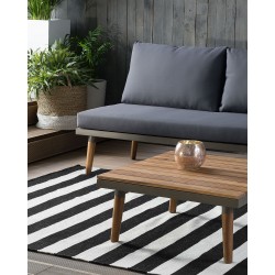 Dywan zewnętrzny 160 x 230 cm czarno-biały TAVAS