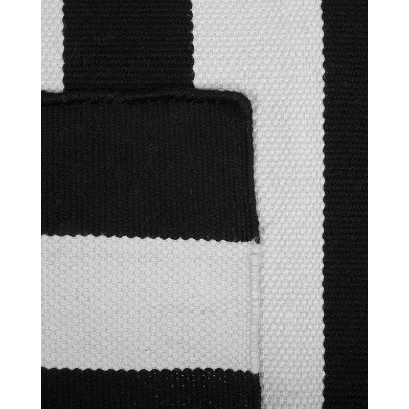 Dywan zewnętrzny 160 x 230 cm czarno-biały TAVAS