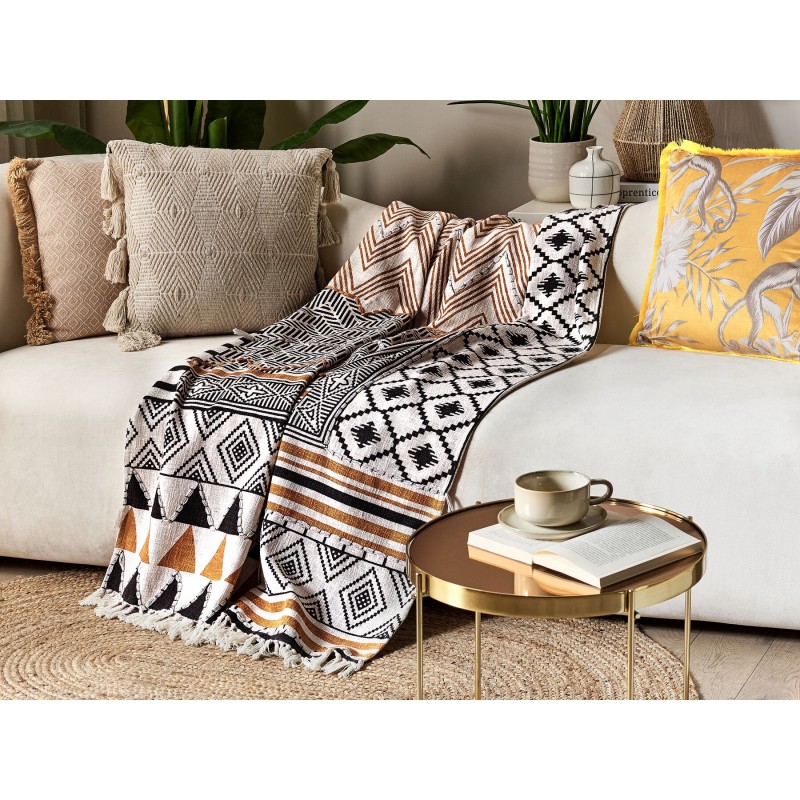 Koc PRODDATUR Bawełna 130 x 180 cm Kolorowy