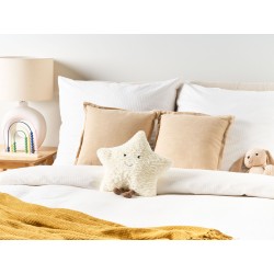 Poduszka dekoracyjna dla dzieci gwiazda 40 x 40 cm biała STARFRUIT