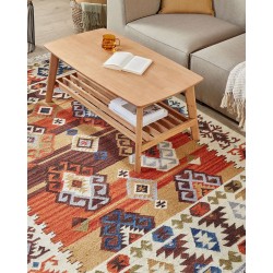 Dywan wełniany kilim 200 x 300 cm wielokolorowy VOSKETAP