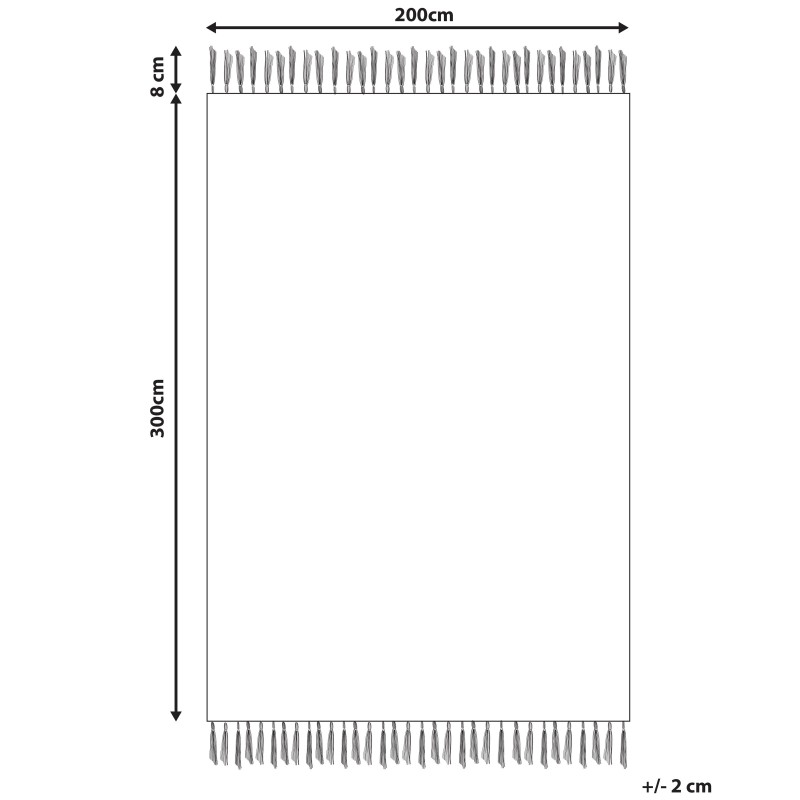 Dywan wełniany kilim 200 x 300 cm wielokolorowy VOSKETAP